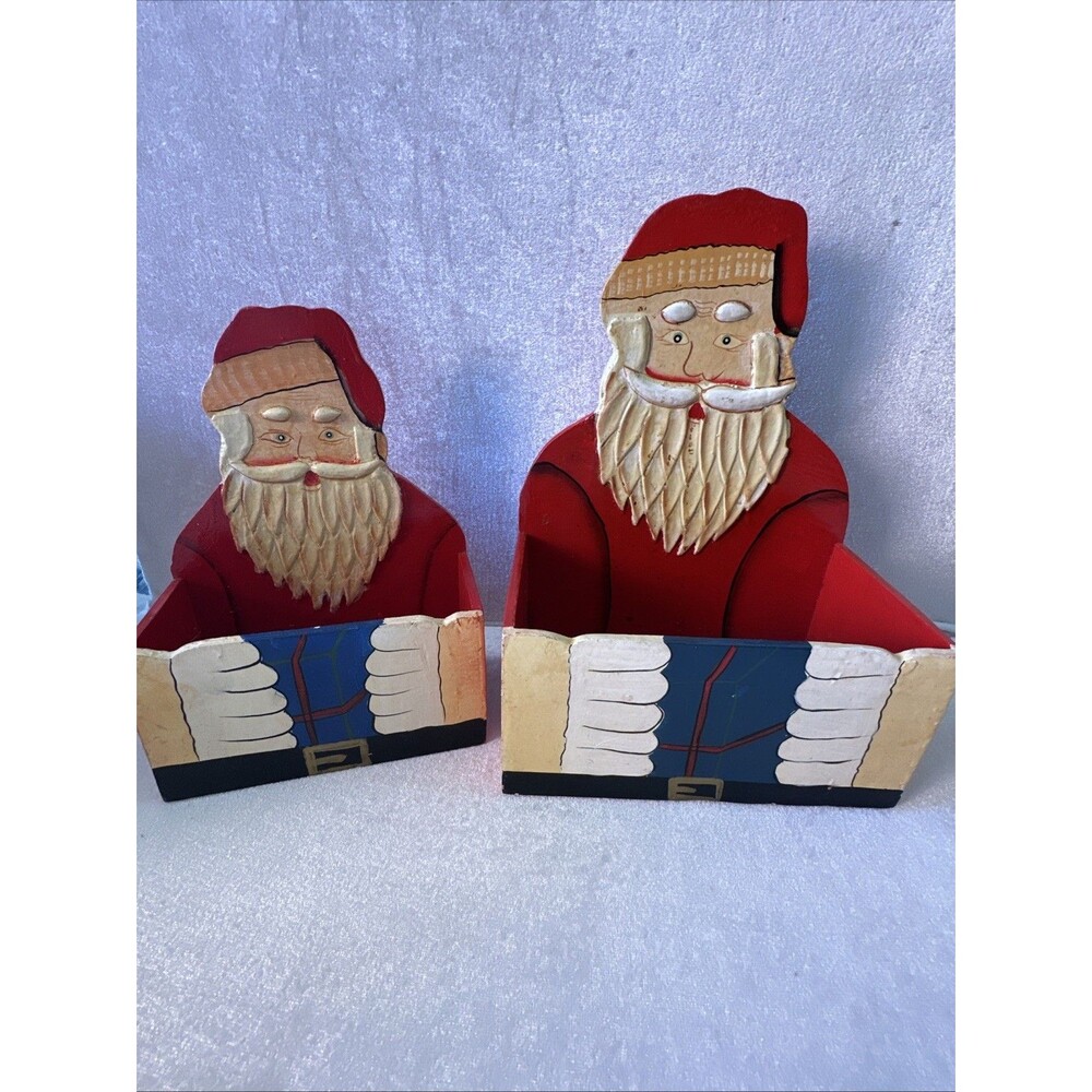 Christmas Greeting Card Holder Santa Holiday